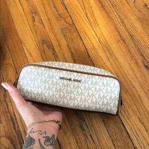 Michael Kors Monogram Pencil Pouch Case